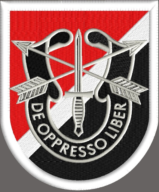 special forces association embroidery design