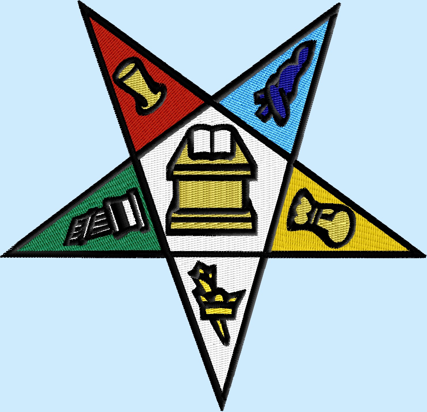 Download Order of the Eastern Star, Freemasons Masonic logo 4 size ...