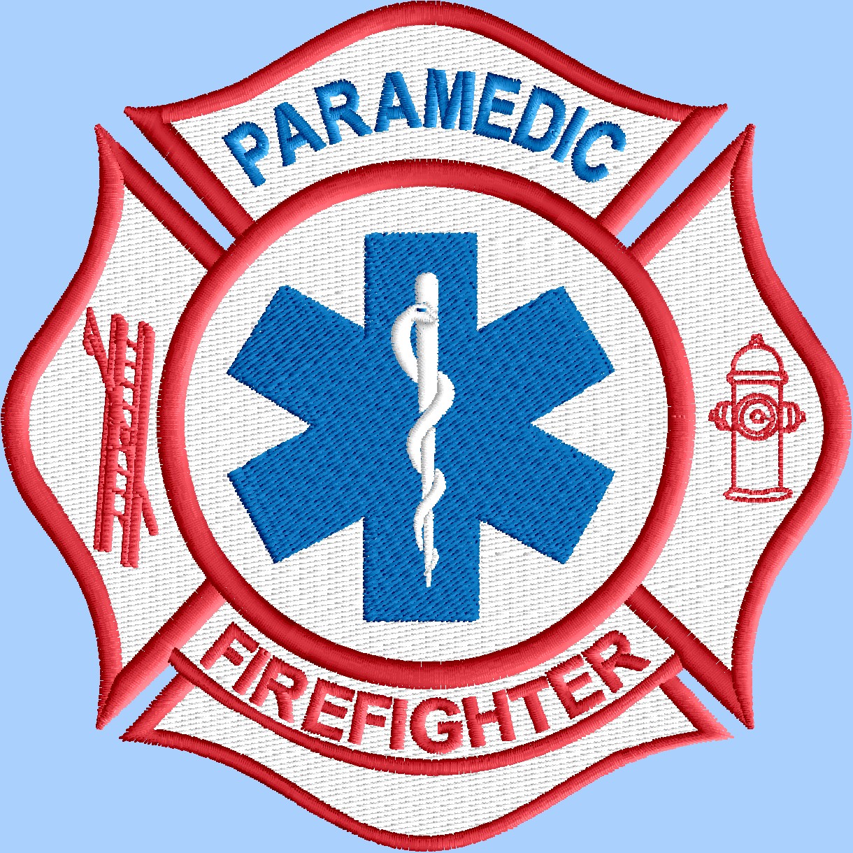 Firefighter EMT Embroidered Patch