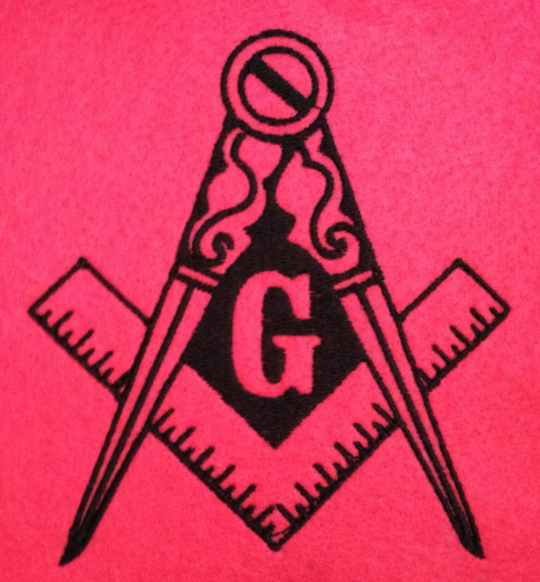 Freemasons Masonic logo 3 size pack design embroidery design